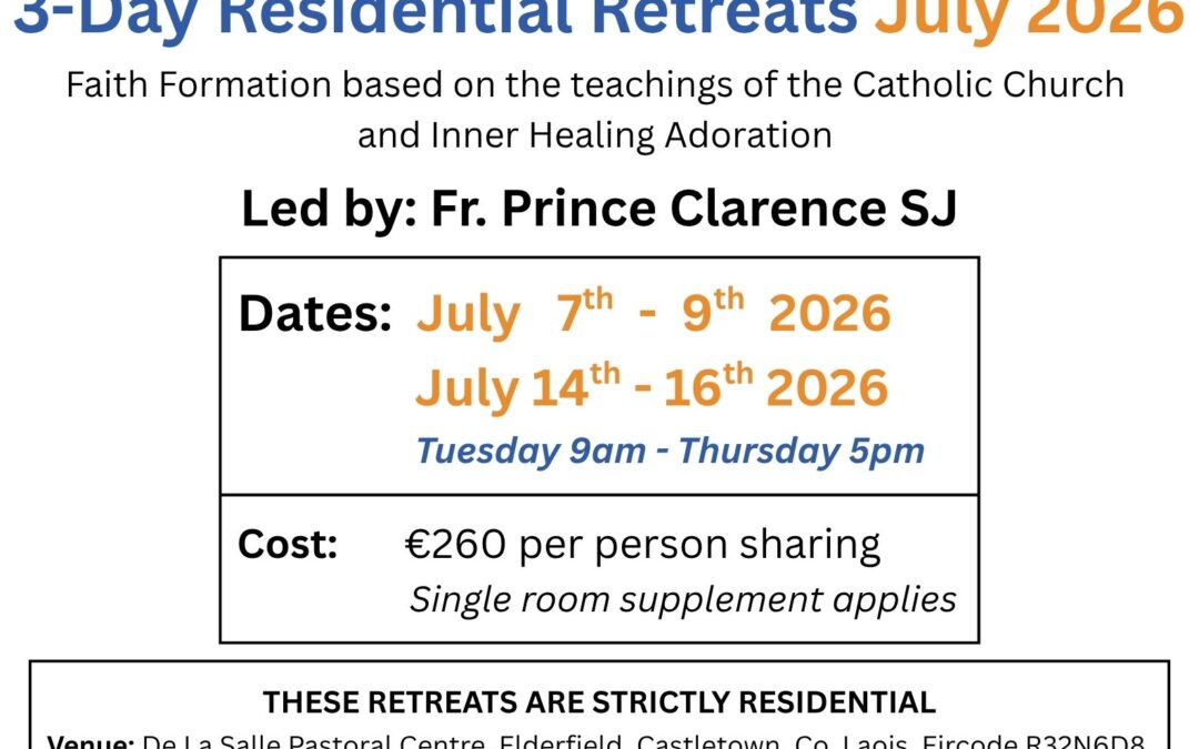 3-Day Residential Retreat – July 2026