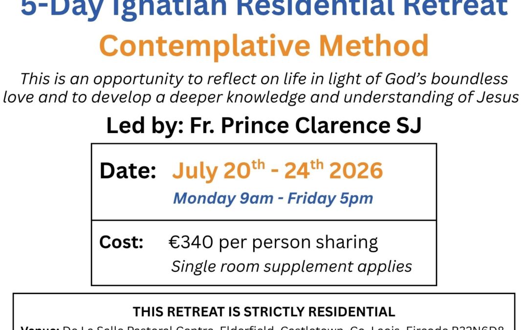5-Day Ignatian Residential Retreat – July 2026